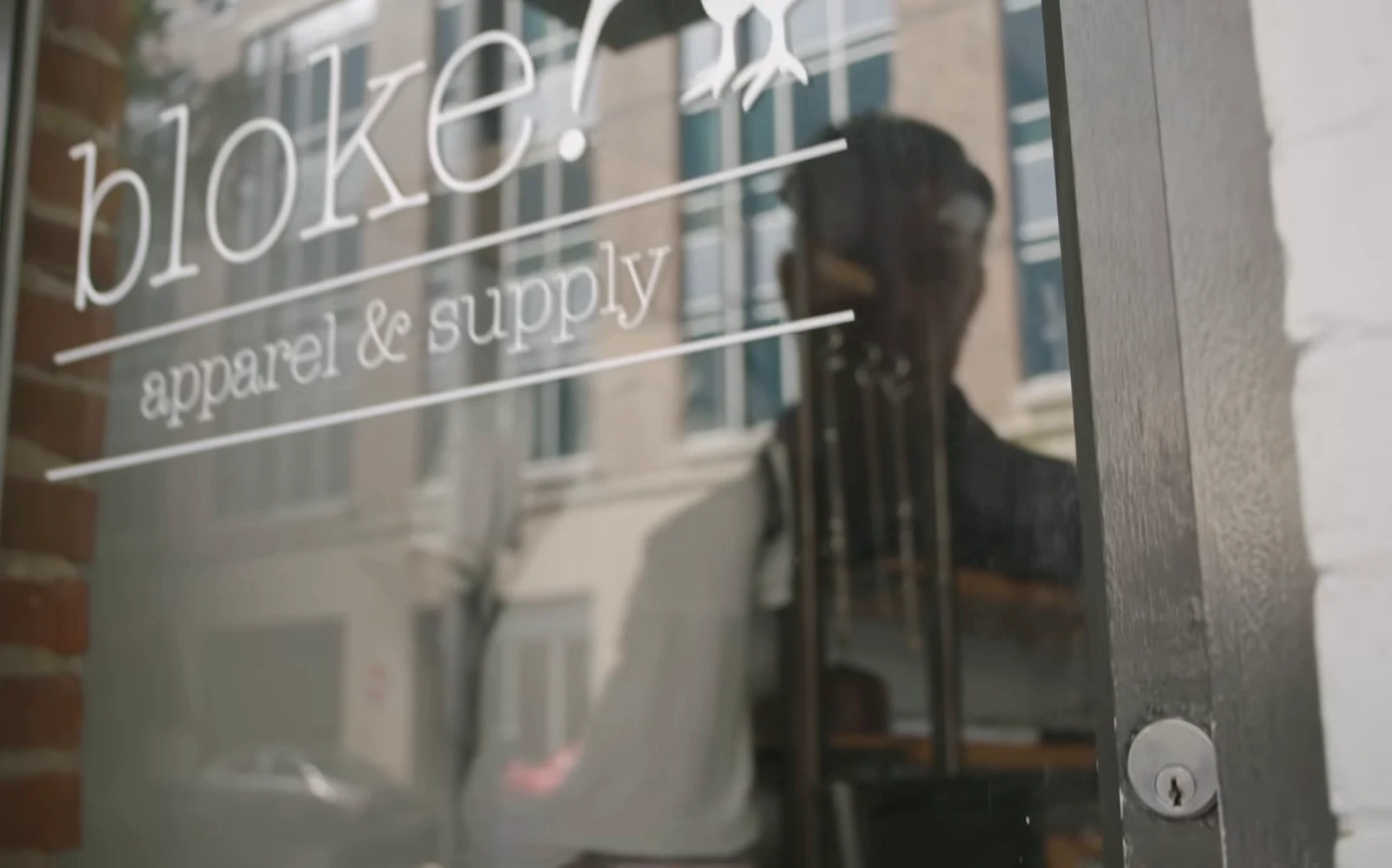 A boutique storefront window